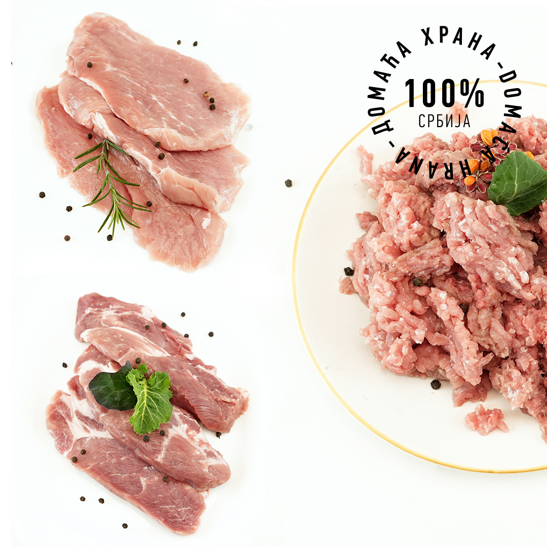 Свињско месо, паковање 3кг (3х1кг) ВАКУМИРАНО (Пакет-6)