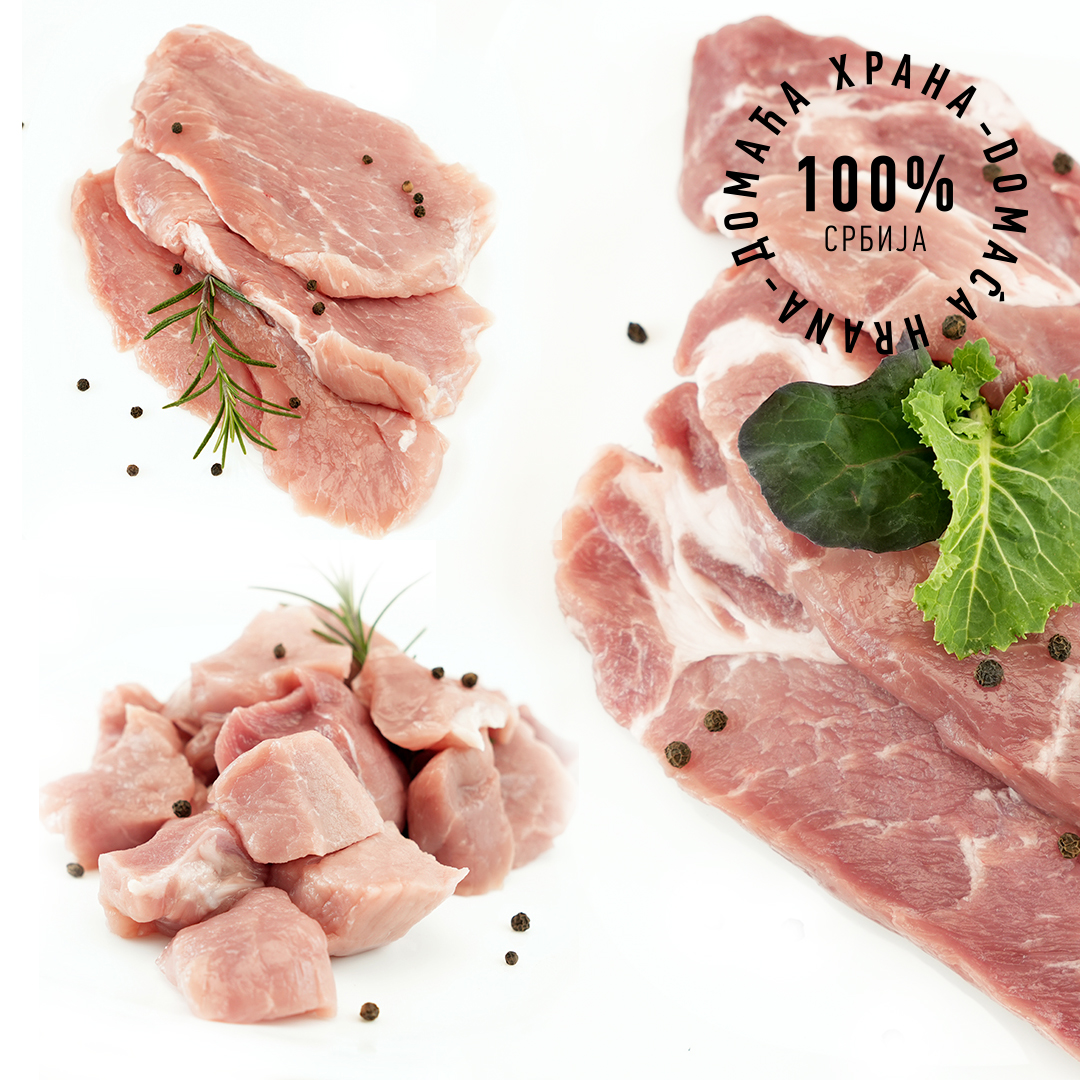 Свињско месо, паковање 3кг (3х1кг) ВАКУМИРАНО (Пакет-8)